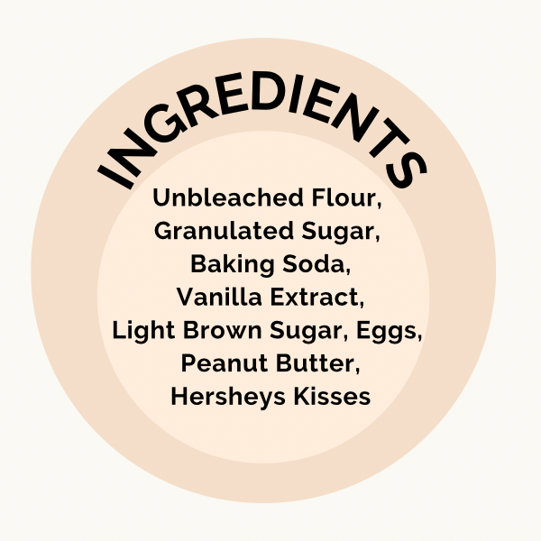 Peanut Butter Blossom - Hersheys Kiss (2 Per Order)